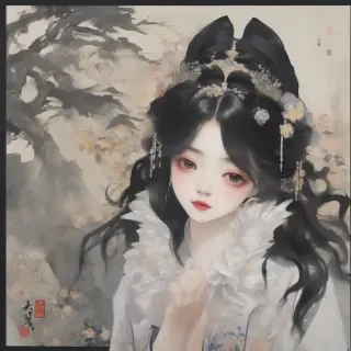 二次元黑丝女掰开下体